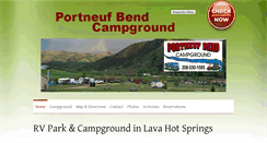 Desktop Screenshot of portneufbendcampground.com