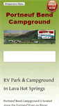 Mobile Screenshot of portneufbendcampground.com