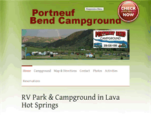 Tablet Screenshot of portneufbendcampground.com
